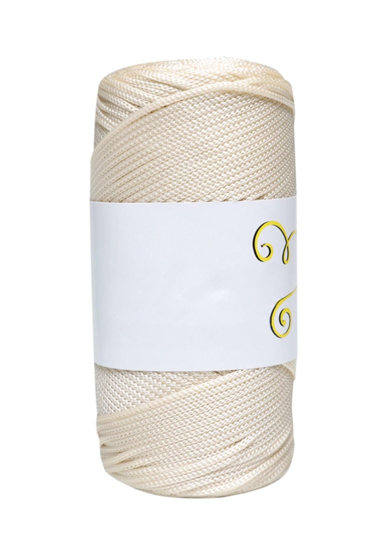 Makrome İpi 3mm  Polyester Ekru