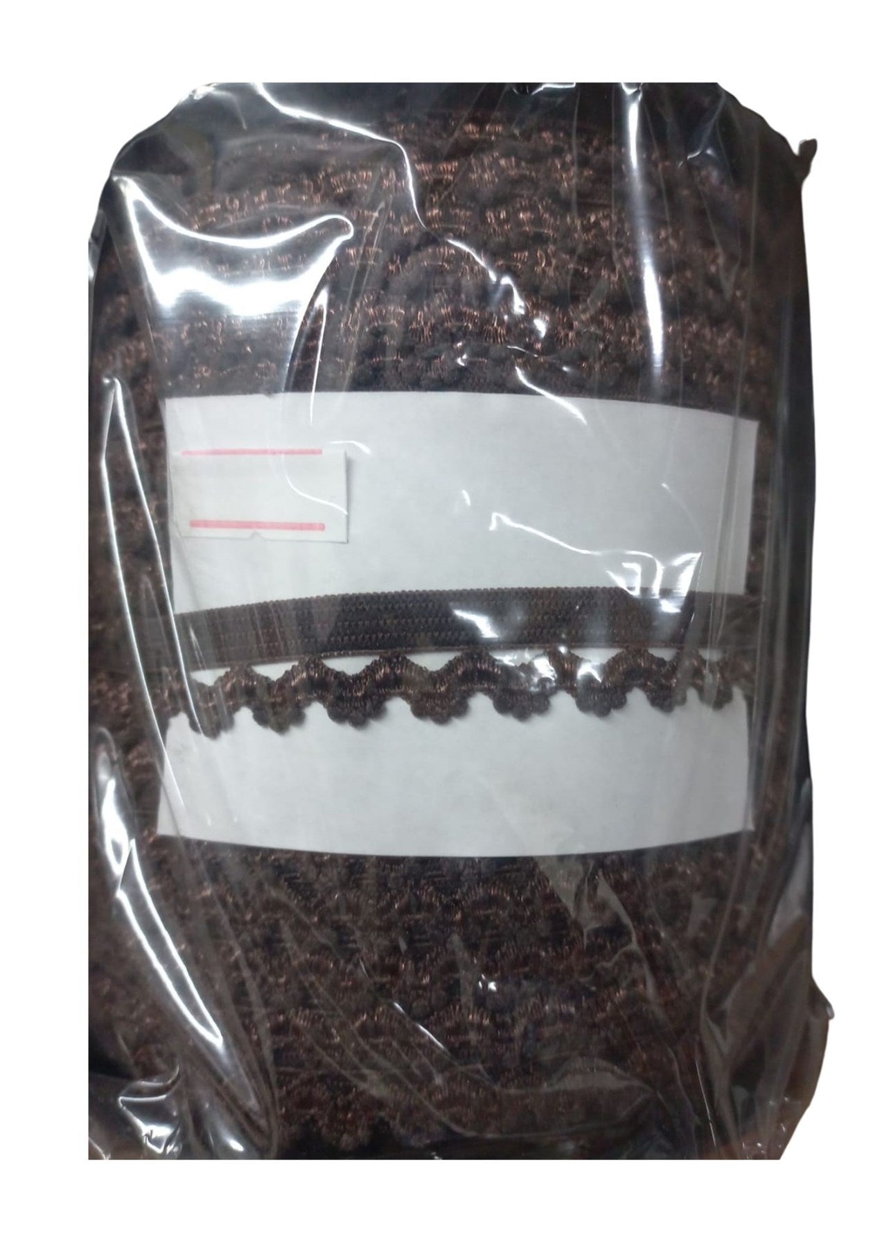 Çamaşır Lastiği Dantelli 1 cm 75 Metre 1 Top Kahverengi