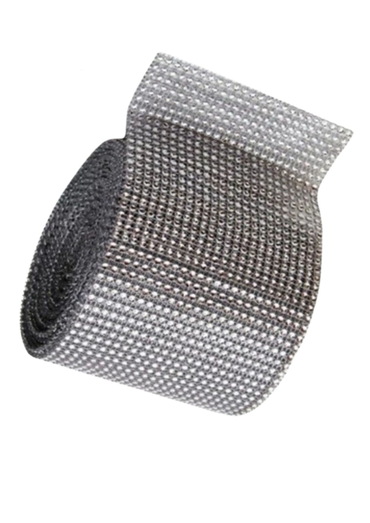 Sıralı Taş Şerit 24'lü Gümüş 1 Metre