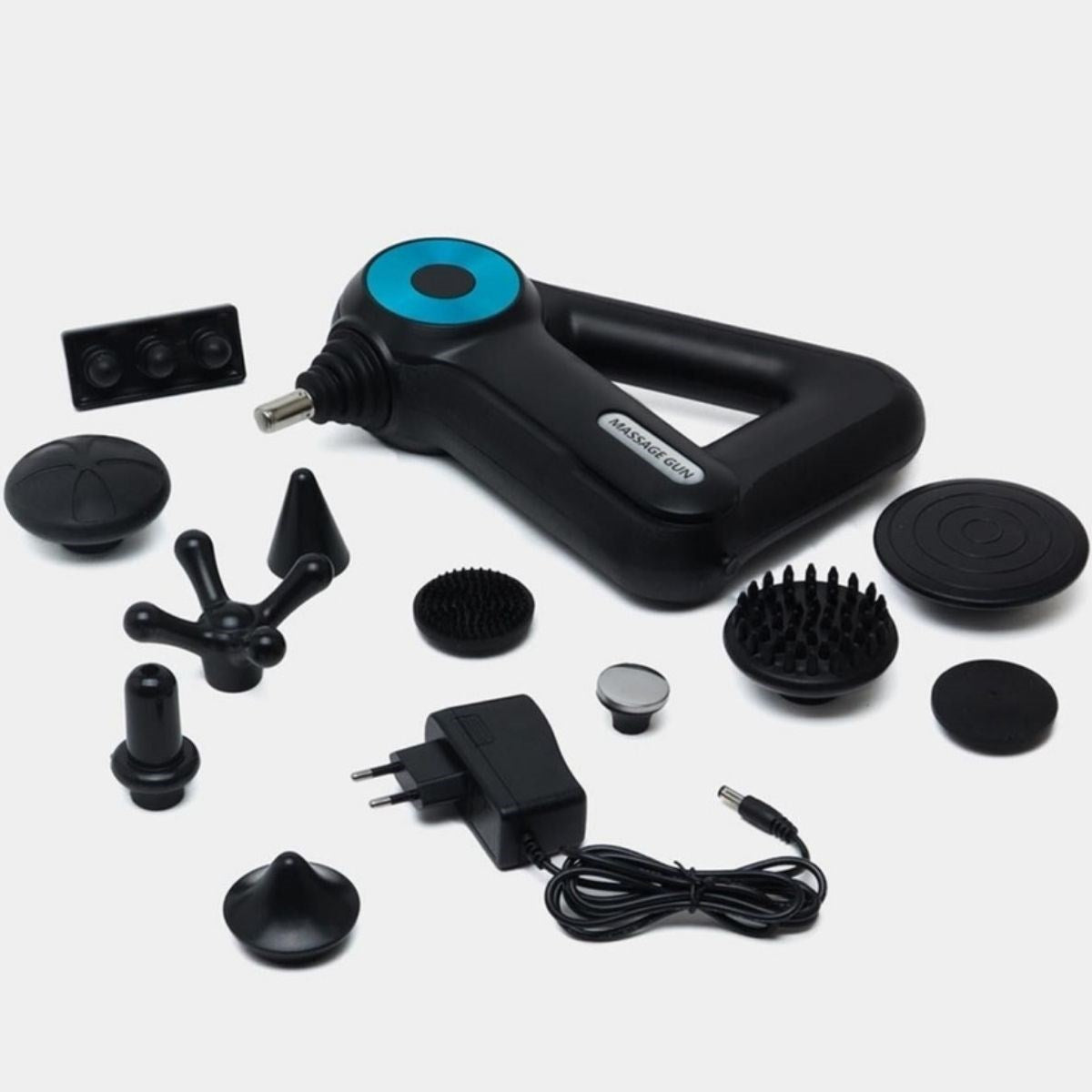 12 Farklı Başlıklı Profesyonel Masaj Tabancası - Kas Gevşetici ve Yorgunluk Giderici Masaj Aleti