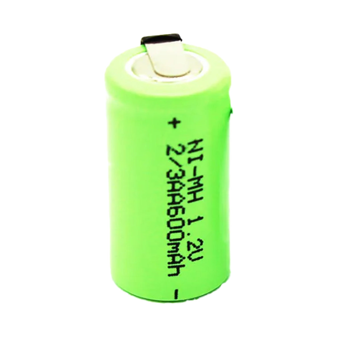 1.2 VOLT 600 MAH NI-MH 2/3AA ŞARJ EDİLEBİLİR PUNTALI LİTYUM PİL