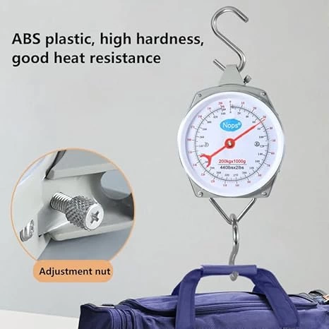 100 Kg Kapasiteli Askılı Terazi - Dayanıklı, Net Kadranlı, Çift Ölçü Birimli, Endüstriyel Ve Dış Me