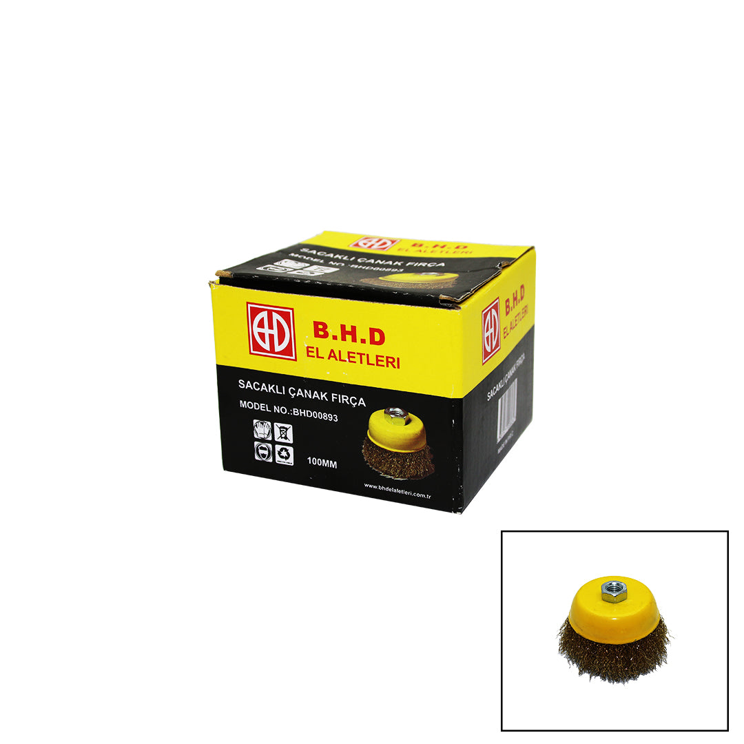 100Mm Saçaklı Çanak Fırça