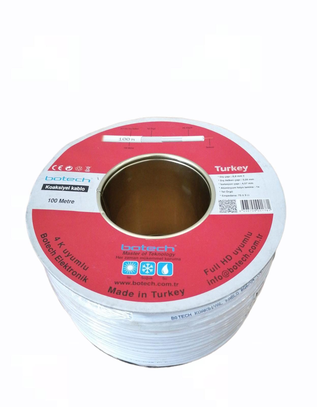 100Mt Uydu Anten Kablosu Rg 6U