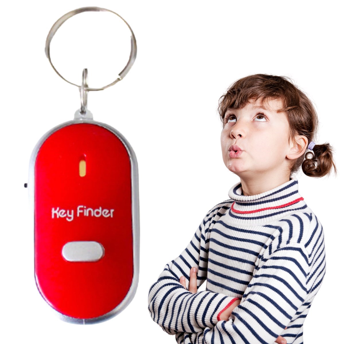 Anahtar Bulucu Anahtarlık Sese Duyarlı Işıklı Anahtarlık Aparat (4620)