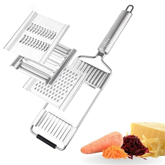 Регулируемая овощерезка и терка для сыра с 3 различными ручками