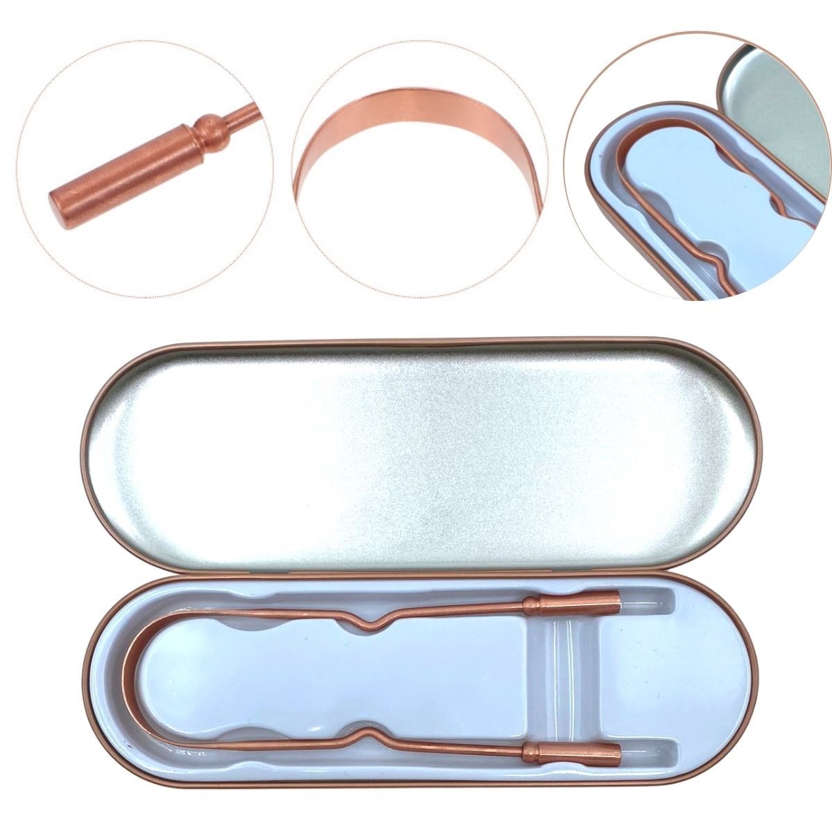 Инструмент для чистки языка от налета с помощью медного масла, щетка для языка, скребок, ложка для языка