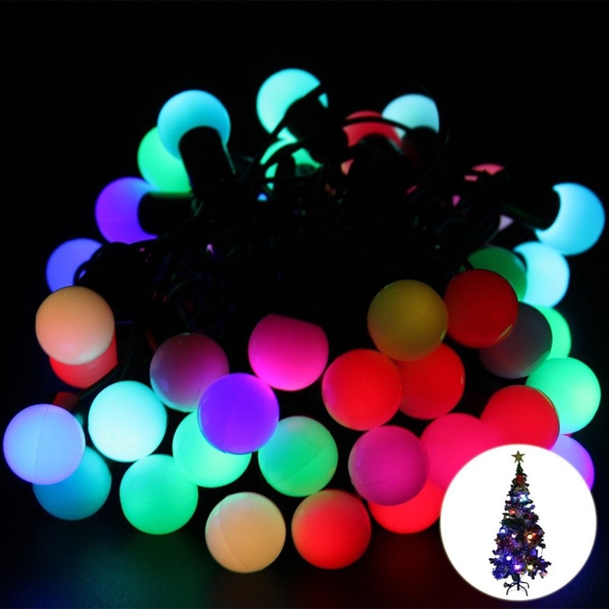 Декоративный светодиодный светильник Mini Top 40 LED с обмоткой