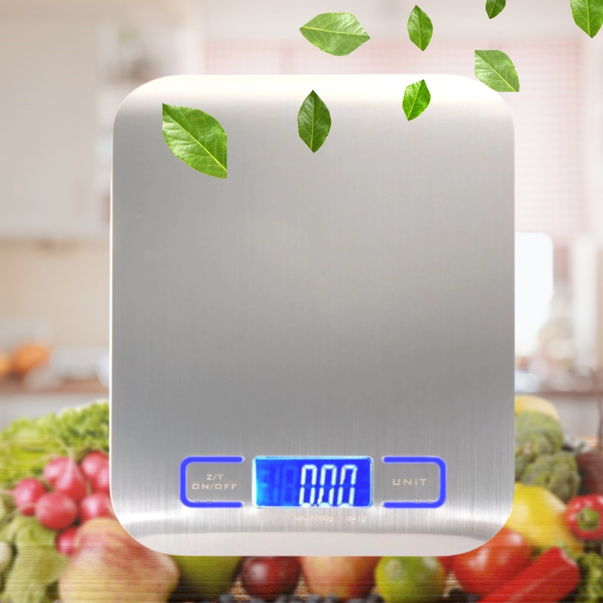 Tf 1002 Hassas Ölçümlü Maksimum 5 Kg Kapasiteli Led Ekran Platin Dijital Mutfak Tartısı (4620)