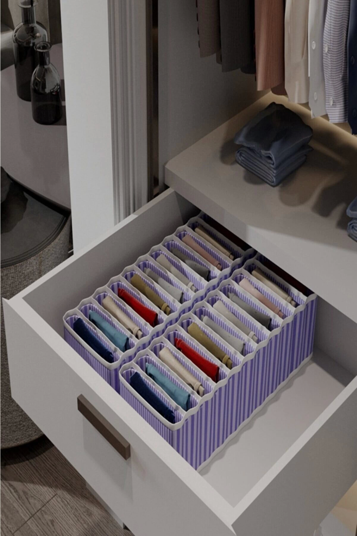 11 Bölmeli Dolap Ve Çekmece Içi Düzenleyici Akordiyon Organizer M-00500