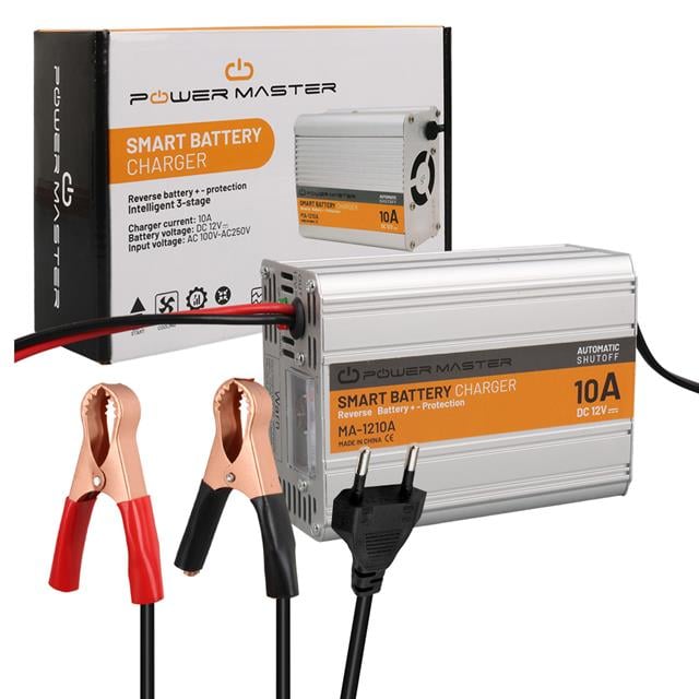 12 Volt - 10 Amper Akıllı Hızlı Akü Şarj Cihazı Analog Amper Göstergeli MA-1210A