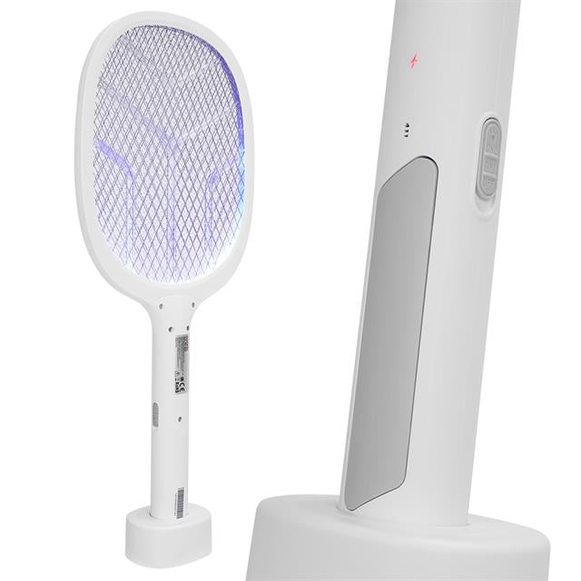1200mAh 3000V Çıkış UV Mavi Işıklı Şarjli Masaüstü Raket Sinek Öldürücü AS-A25