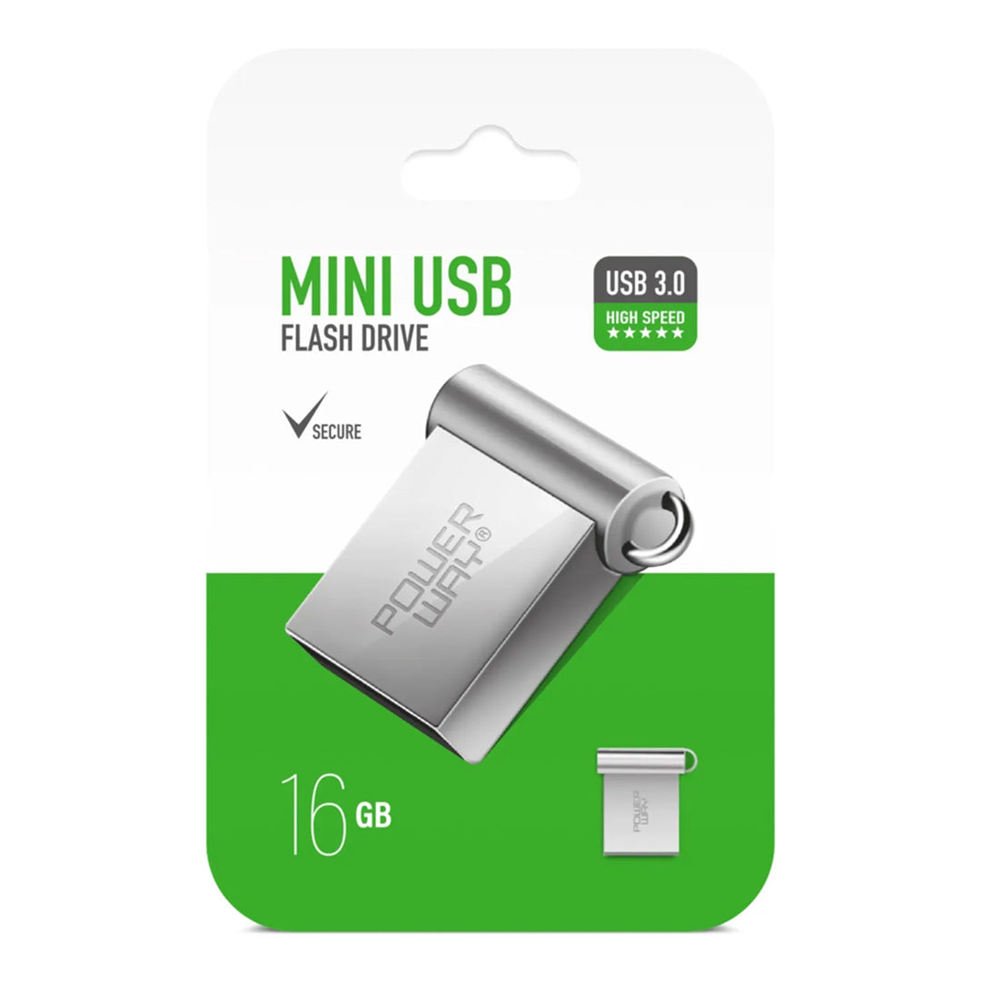 Металлический мини-флеш-накопитель USB 3.0 на 16 ГБ 