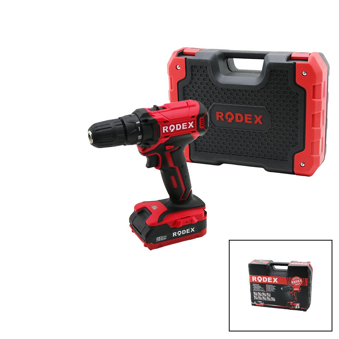 2 KADEME HIZ-VİTESLİ ŞARJLI=ÇİFT BATARYA19PCS UÇLUMATKAP 0-350 / 0-1350 RPM 16.8V / 2.0A LI-ION  RD