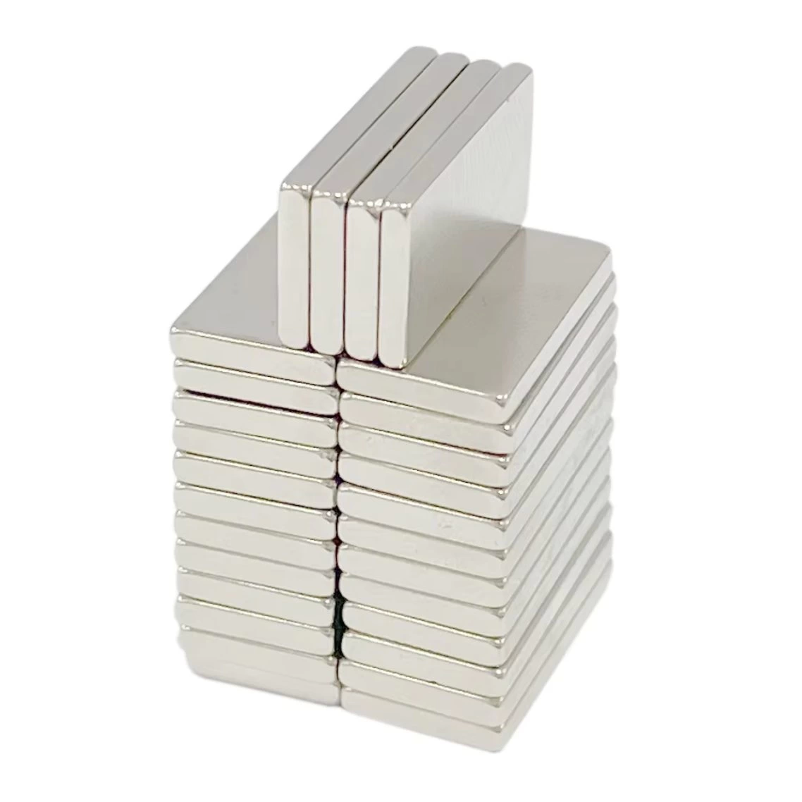5 Adet 20x10x2 Mm Neodyum Mıknatıs Köşeli Magnet N35 Nikel Kaplama Güçlü Kaliteli Dayanıklı