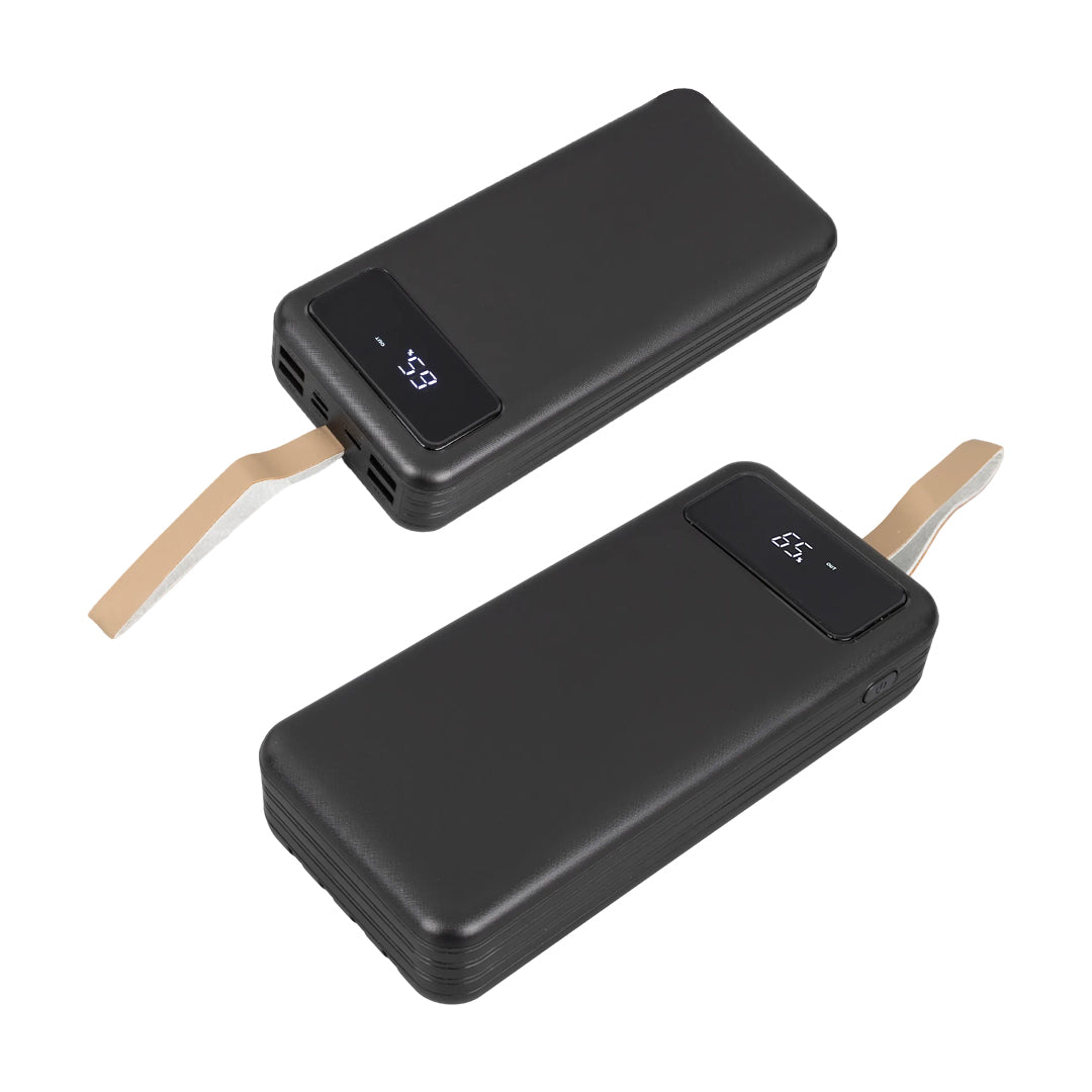 Внешний аккумулятор с цифровым дисплеем 20000 мАч и разъемом USB-micro-lightning-type-c 
