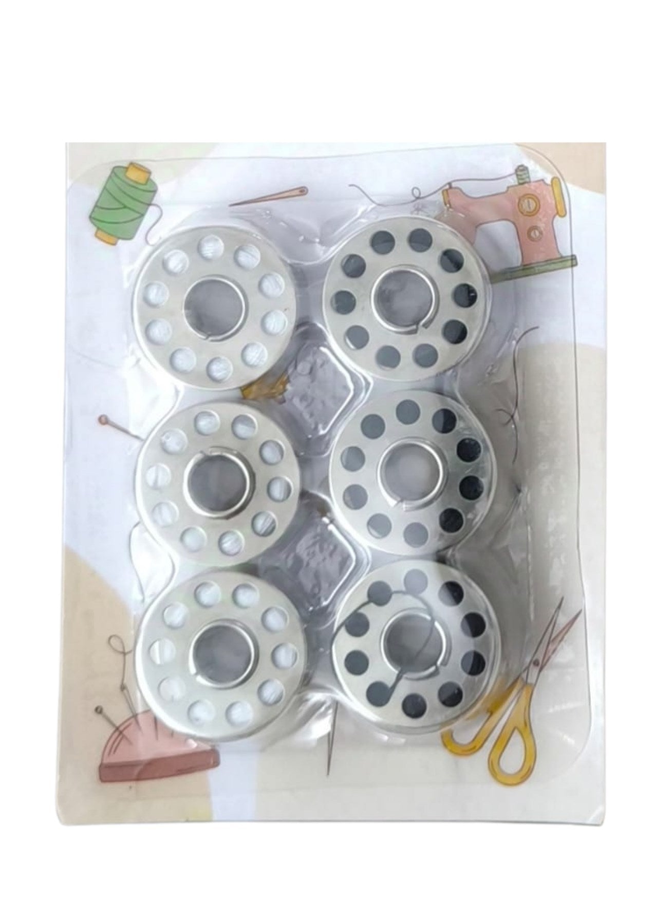 Masura İpli 6'lı Metal Siyah-Beyaz