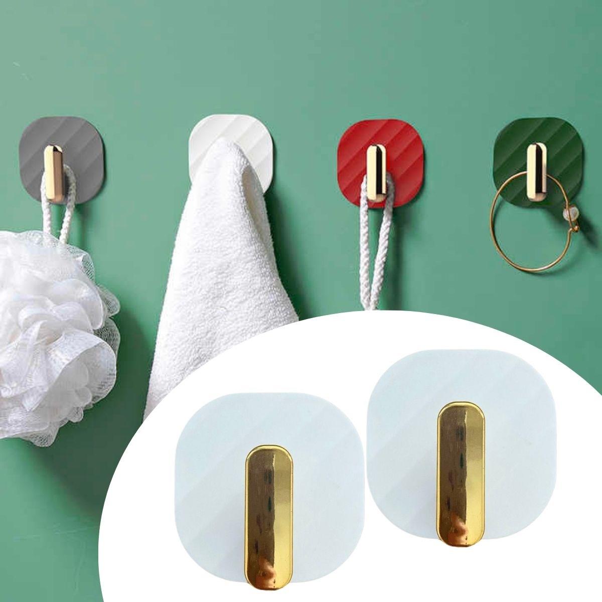 2Li Yapışkanlı Retro Askılık Dolap Kapak Kulpu Beyaz