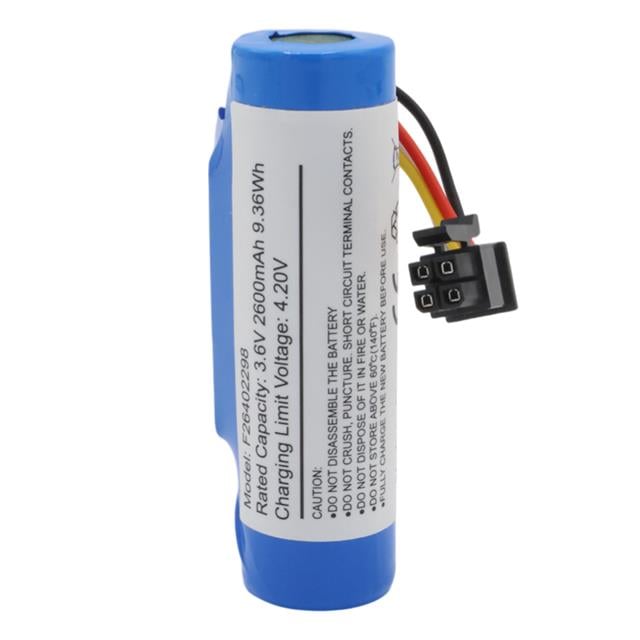 3.6V 2600mAh 4 Pin Soketli Beko Yazar Kasa Pos Cihazı Pili 18650 Lityum Batarya