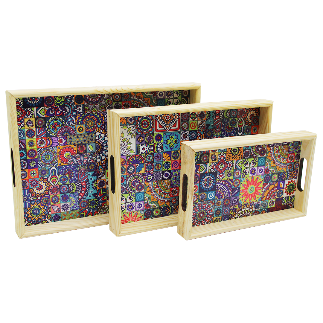 3 BOY AHŞAP TEPSİ DESENLİ ZEMİN 16X26 - 21X31 - 24X34CM