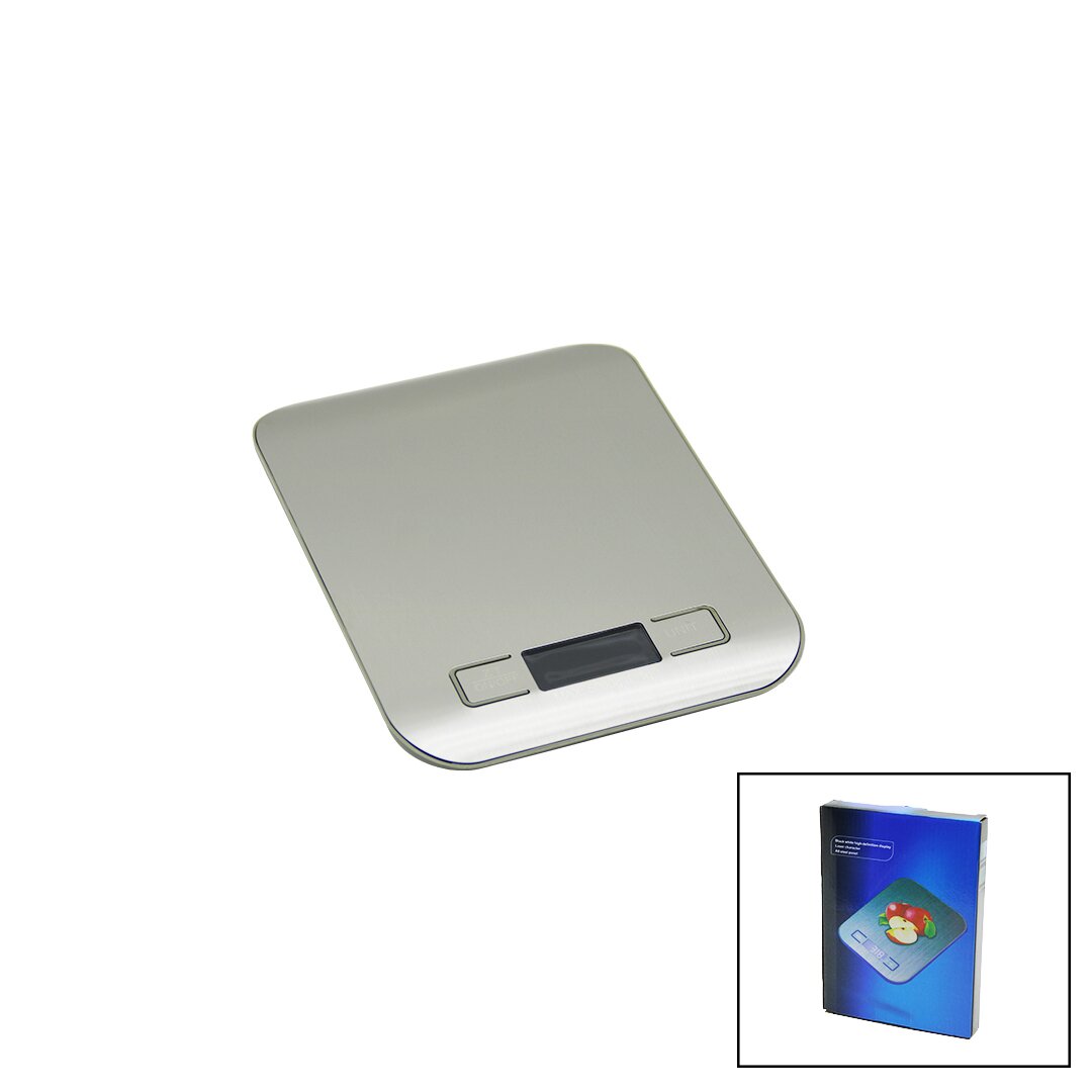 3 KAPASİTE=1000-3000-5000GR/1GR 180X140X18MM DİJİTAL PLATİN MUTFAK TERAZİ - TARTI PİLLİ= 2PCS İNCE