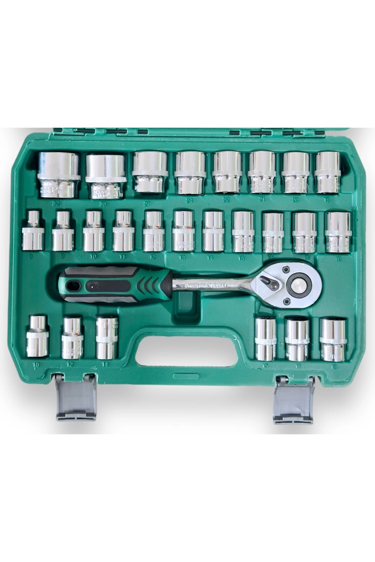 32 Parça Profesyonel Lokma Takımı 1/2 Cr-v Çeliği