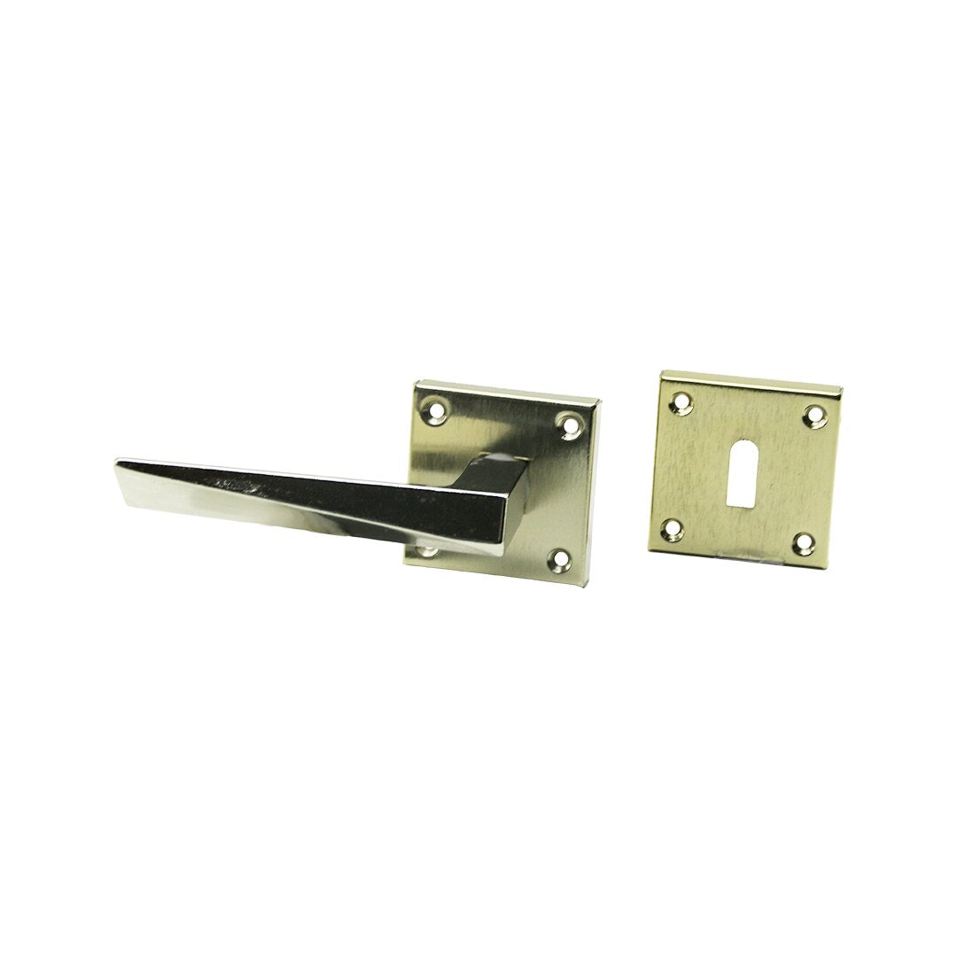 4 TAKIM PRATİK PRİZMA ODA  GRİ NİKEL ROZETLİ KAPI KOLU