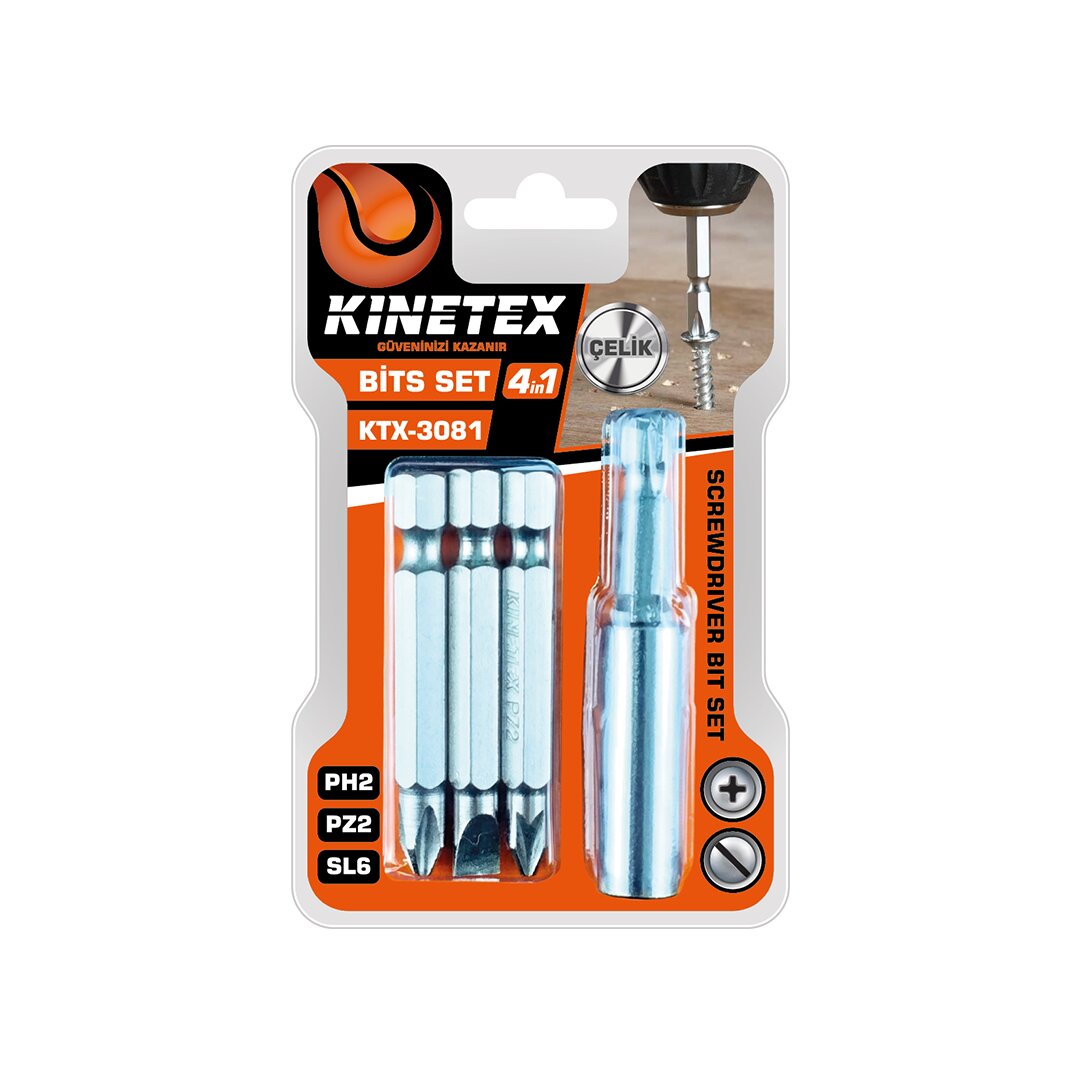 4PCS - PH2-PZ2-SL6  BİTS UÇ SET