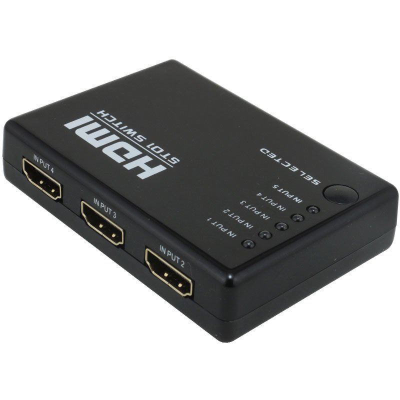 HDMI-коммутатор на 5 входов и 1 выход с пультом дистанционного управления без адаптера
