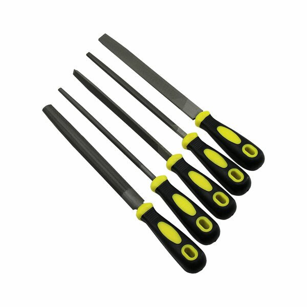 5 PARÇA  8&amp;#39;&amp;#39; ÇELİK EĞE SETİ BALIK SIRTI - ÜÇGEN - KARE - YUVARLAK - DÜZ GENİŞ