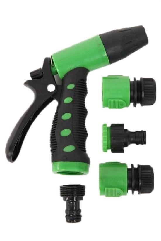 2 Fonksiyonlu 5li Bahçe Tarla Otomatik Sulama Tabancası Seti Hortum Bağlantısı Aparatı