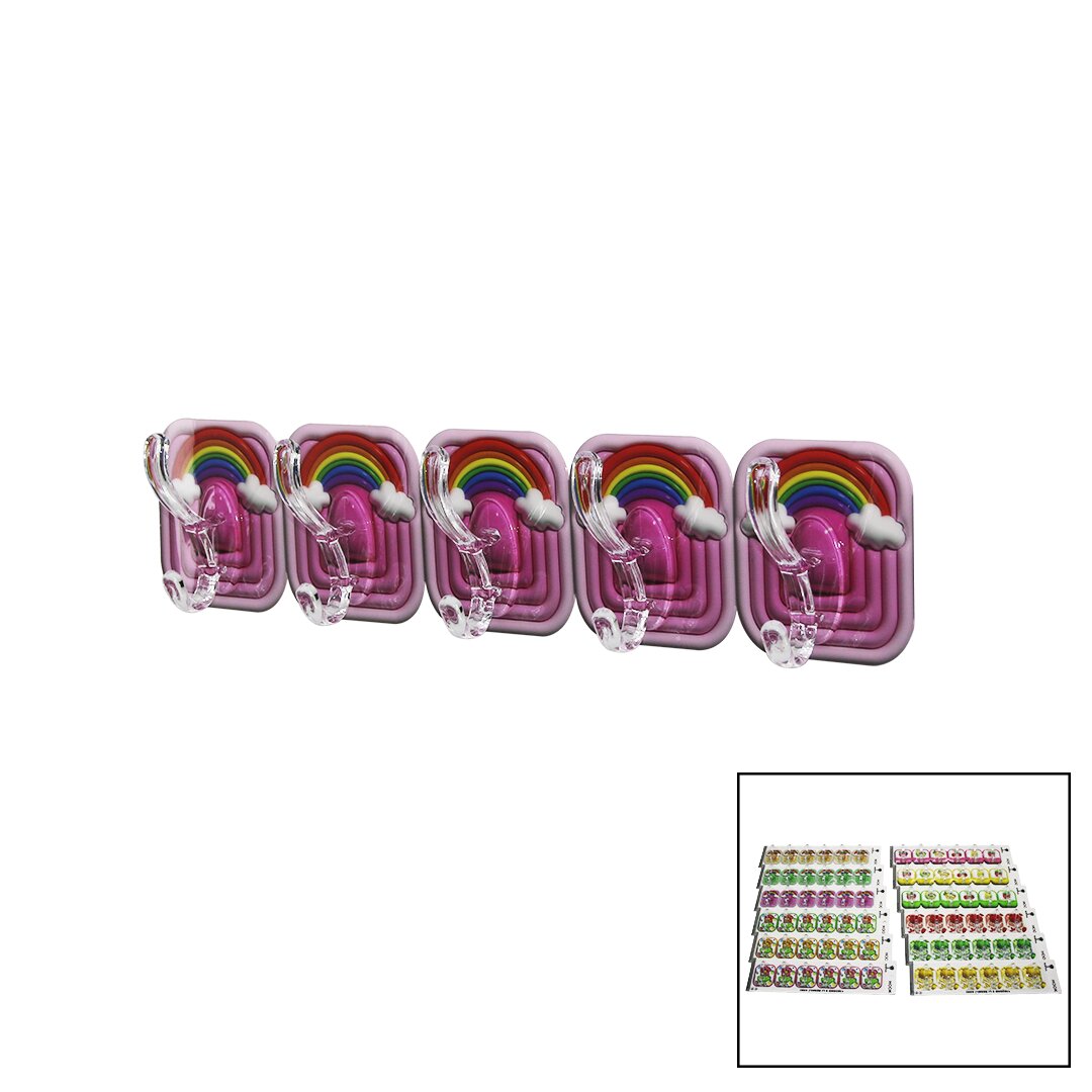 5 шт., одинарные и многофункциональные, с хрустальной ручкой, самоклеящиеся вешалки для картин