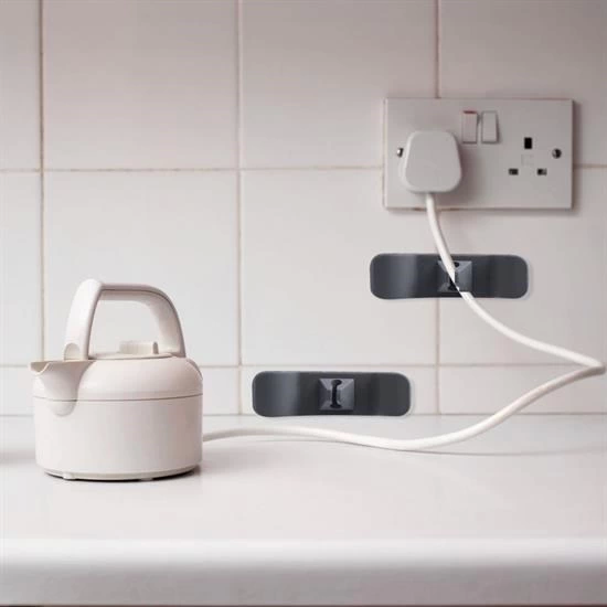 Buffer 6'lı Pratik Kablo Toparlayıcı Yapışkanlı Klips Mutfak Air Fryer Kettle Kahve Tost Makinası