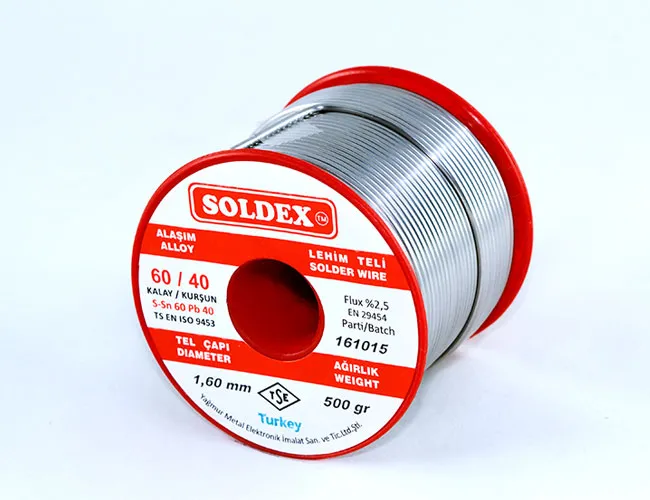 60-40 Lehim Teli 500 Gr 1.2 Mm - Sn:60 / Pb:40