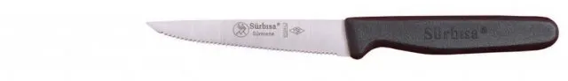 61004lz - Sürmene Lazerli, Tırtıklı Sebze Bıçağı 9,5cm