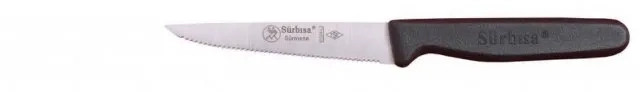 61004lz - Sürmene Lazerli, Tırtıklı Sebze Bıçağı 9,5cm