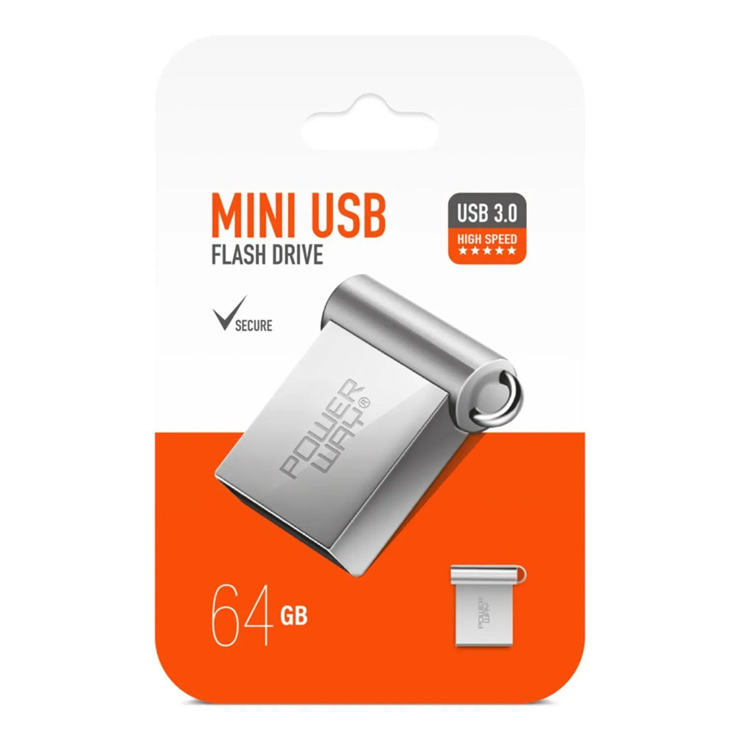 Металлический мини-флеш-накопитель USB 3.0 на 64 ГБ 