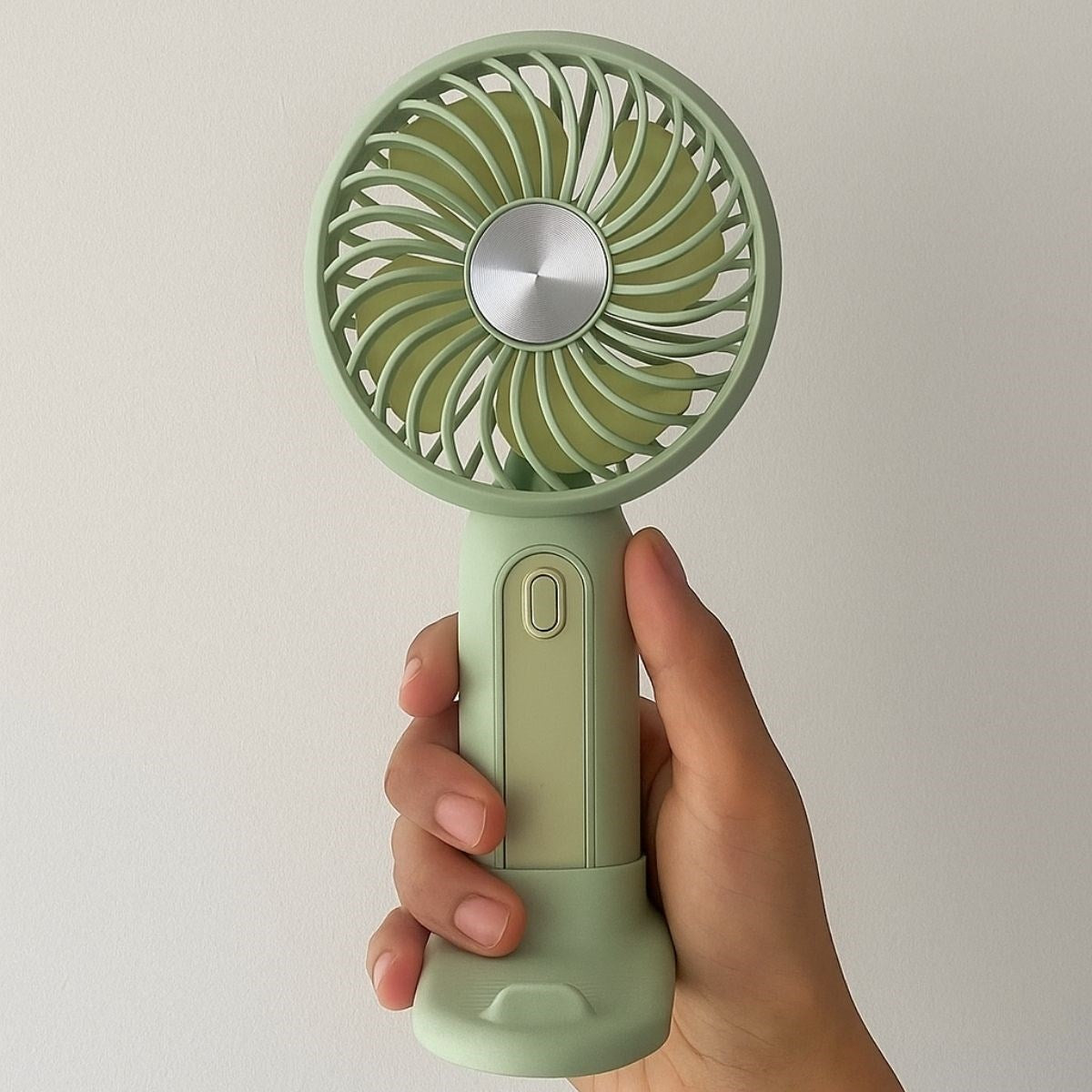 Masa Üstü Standlı USB ile Şarj Olabilen 3 Ayarlı Fan Modlu Çanta Tipi El Fanı