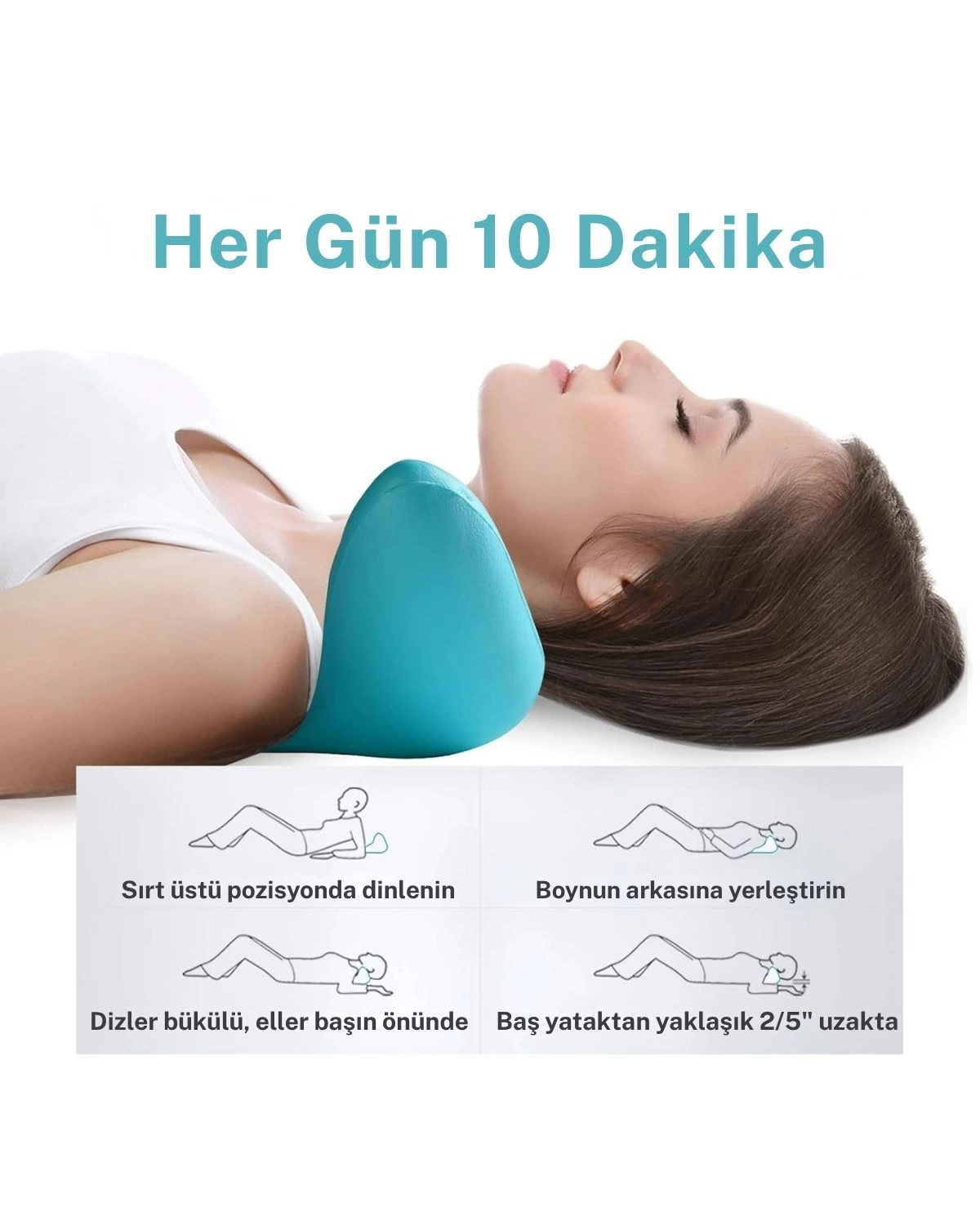 Boyun Ve Omuz Gevşetici, Servikal Traksiyon Cihazı Akupunktur Boyun Omuz Sırt Desteği Masaj Yastığı