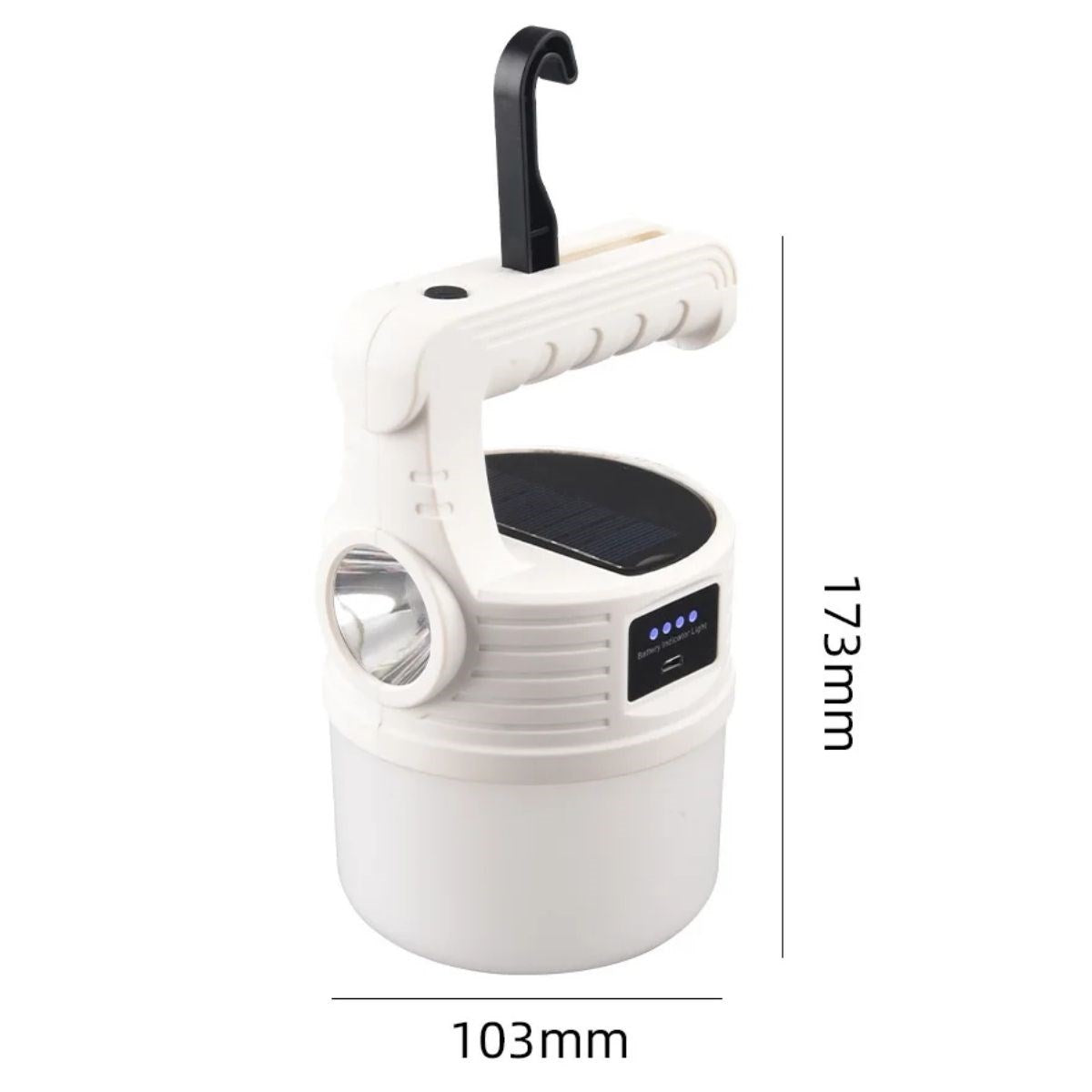 LED Güneş Enerjili Kamp Lambası–2000 Lümen Süper Parlak, 5 Aydınlatma Modlu,USB ile Şarj Edilebilir