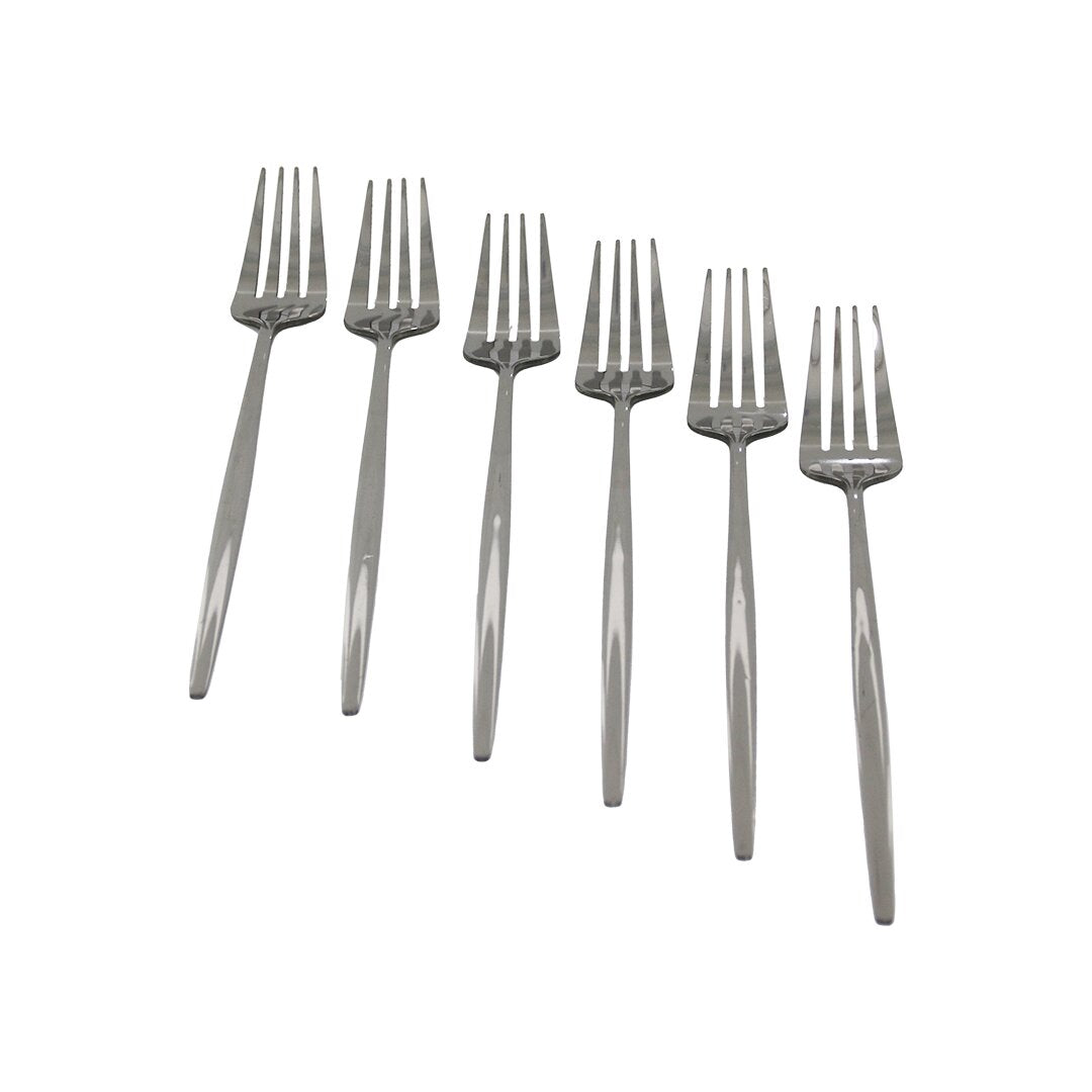 6Pcs Metal Yemek Çatal