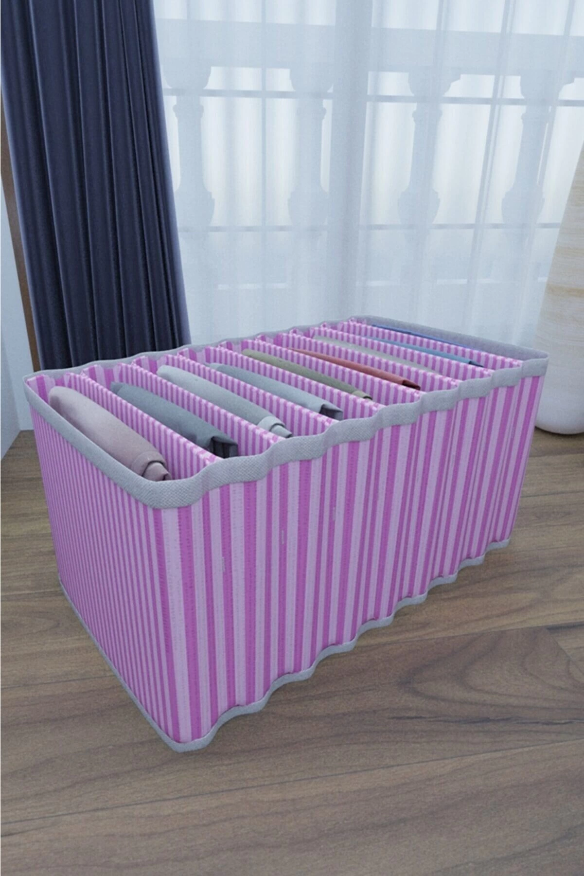 8 Bölmeli Dolap Ve Çekmece Içi Düzenleyici Akordiyon Organizer L-00517