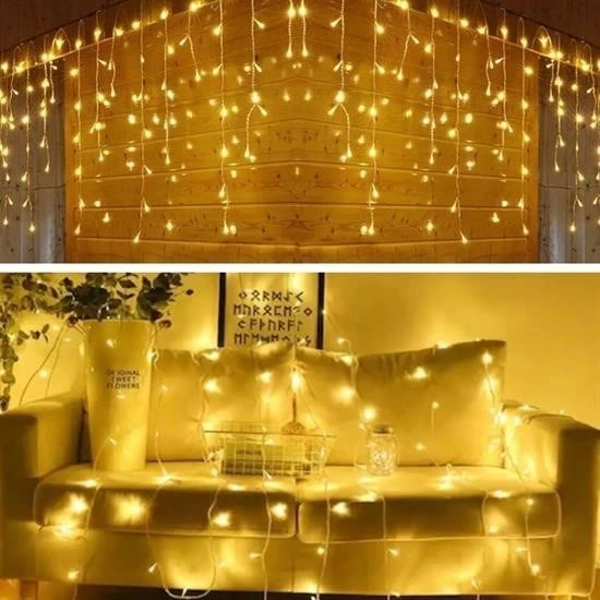 8 Fonksiyonlu 16 Saçaklı Perde Led 3 x 1
