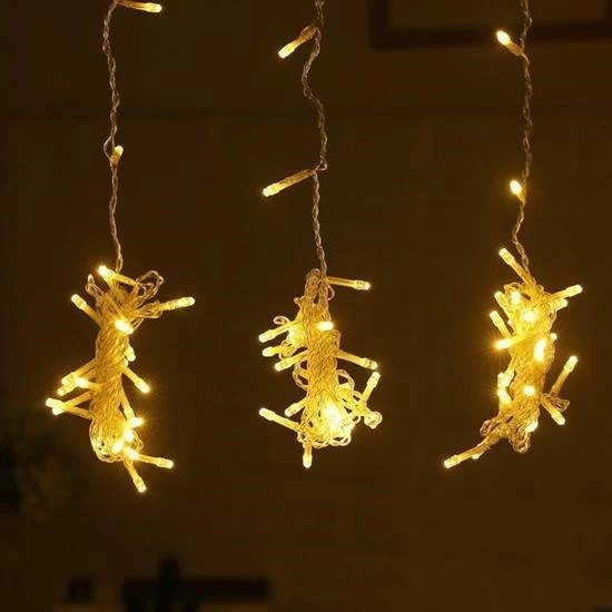 8 Fonksiyonlu 200 Led 10 Saçak Şerit Led 2x2 Perde İp Led