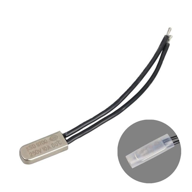80 C Termik Fuse Kablolu Metal 10A