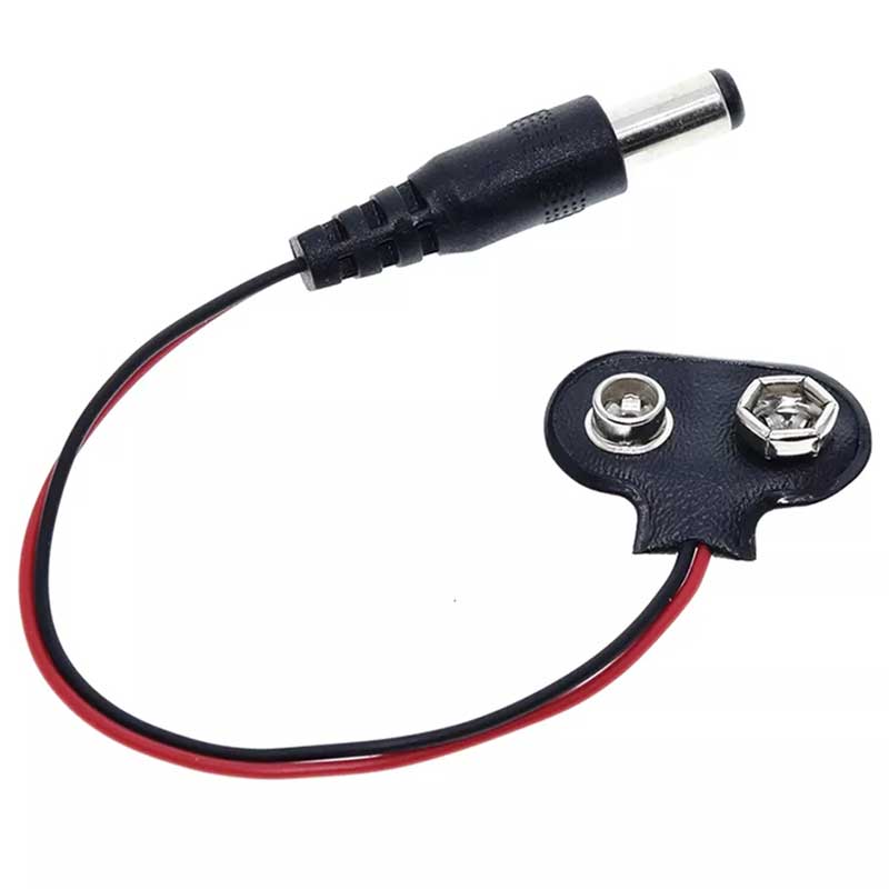 9 VOLT 2.1MM JACKLI PİL BAŞLIĞI
