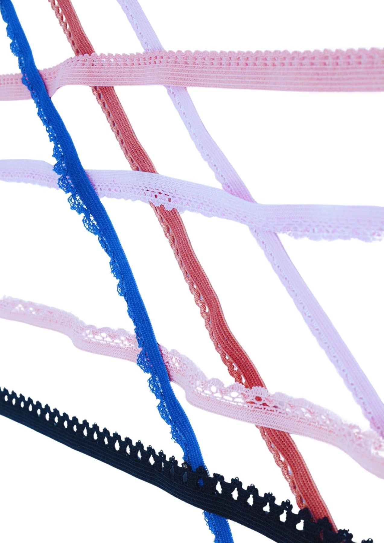 Çamaşır Lastiği Dantelli 1 cm 1 Metre Kahverengi