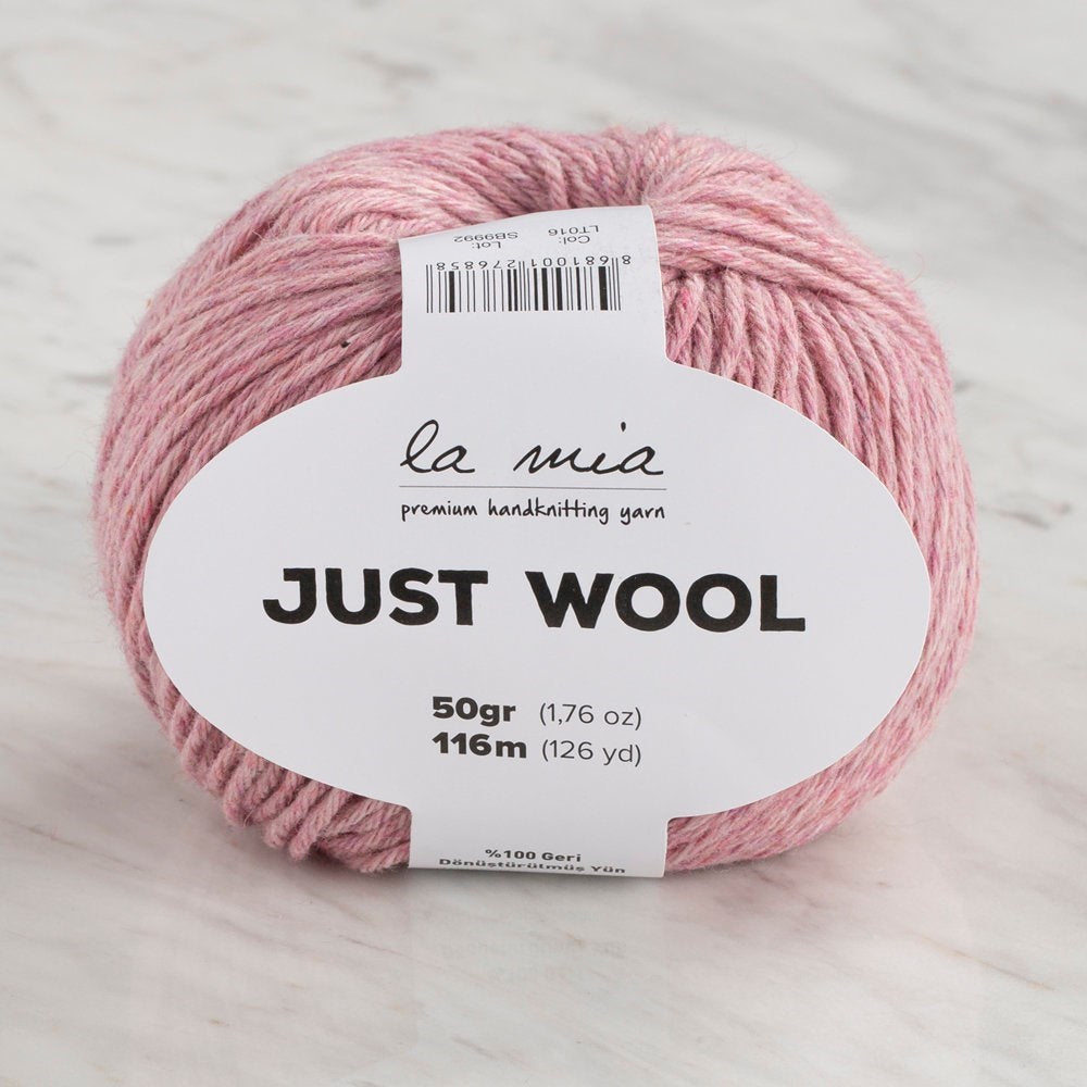 La Mia Just Wool Pembe El Örgü İpi - LT016 - 34010