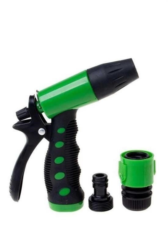 2 Fonksiyonlu 3lü Bahçe Tarla Otomatik Sulama Tabancası Seti Hortum Bağlantısı Aparatı