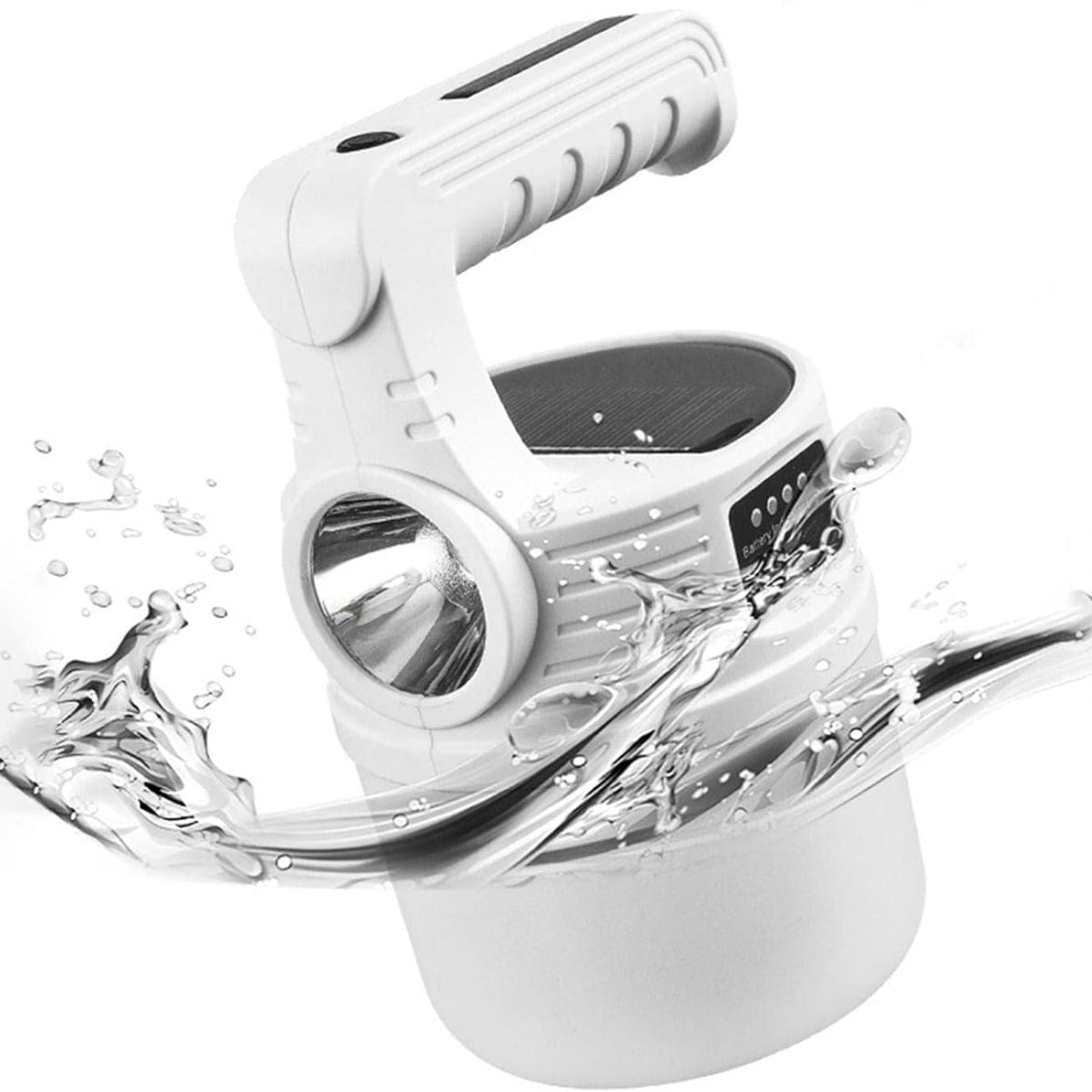 LED Güneş Enerjili Kamp Lambası–2000 Lümen Süper Parlak, 5 Aydınlatma Modlu,USB ile Şarj Edilebilir